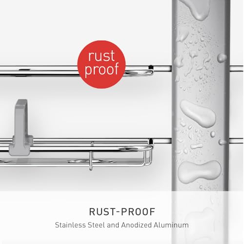simplehuman X-Large Hanging Shower Caddy for Handheld Showerheads