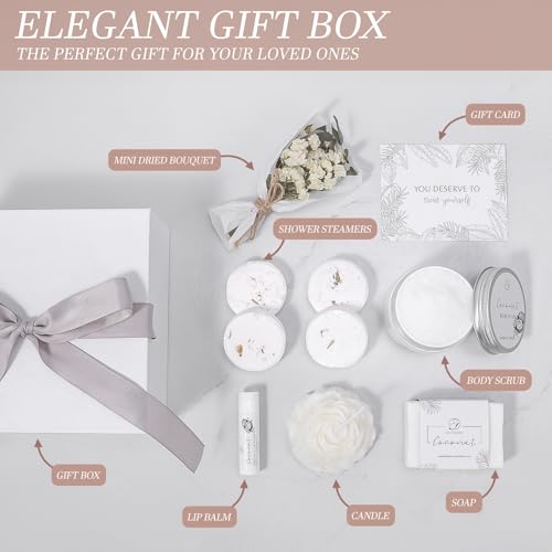 Coconut Lavender Spa Gift Set for Women - Bath & Body Kit