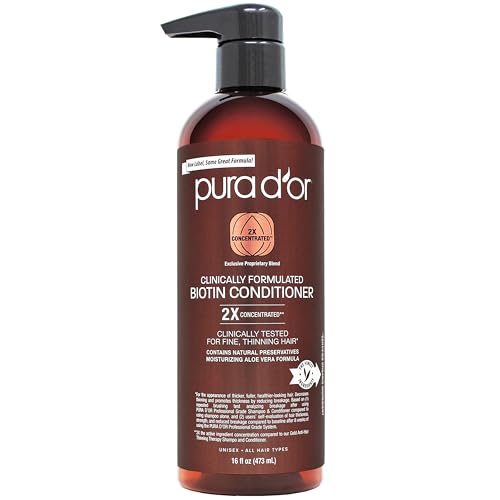 PURA D'OR Biotin Conditioner 16oz - Hair Thickening for Thinning Hair