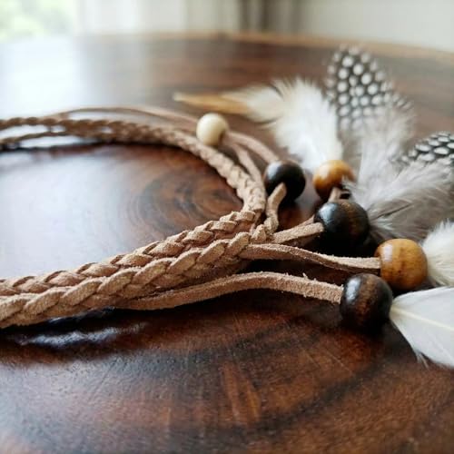 Feather Hair Clip Handmade Boho Rooster Feathers 13 inch