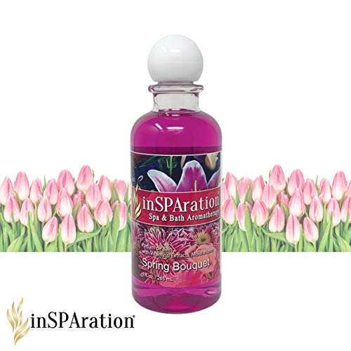 inSPAration Spa and Bath Aromatherapy 114X Spa Liquid, 9-Ounce, Spring Bouquet