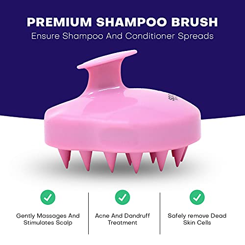 Spornette Scalp Massager Shampoo Brush Pink