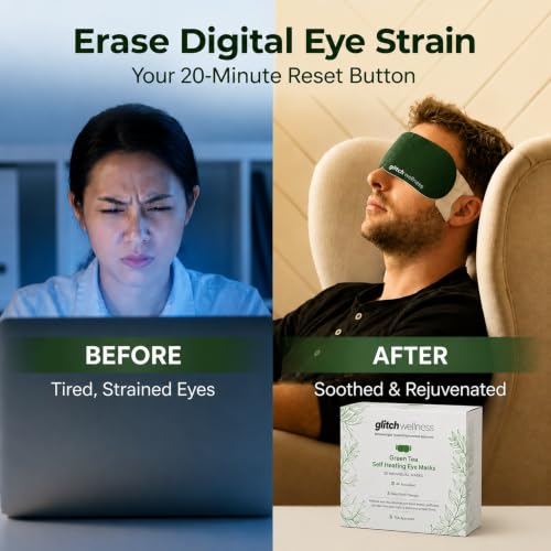 Glitch Self-Heating Steam Eye Mask - 10 Pack