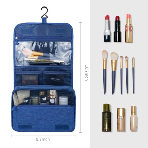 Lcsmaokin Large Capacity Waterproof Toiletry Bag with Hook