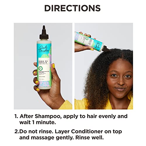 Carol's Daughter Born To Repair 60-Second Moisture Hair Treatment, Hydrating, Detangling Hair Care for Curly Hair with Shea Butter, 6.8 Fl Oz