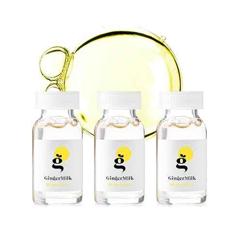 Hair Growth Ampoule with Biotin & Ginger | Controls Hair Loss, Stimulates Scalp & Strengthens Roots | BE Powerful by Ginger Milk | 3-Pack (0.5 fl oz ea)