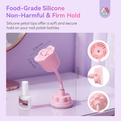 SAVILAND Nail Polish Holder & Ombre Nail Polish Set - 6 Trendy Colors