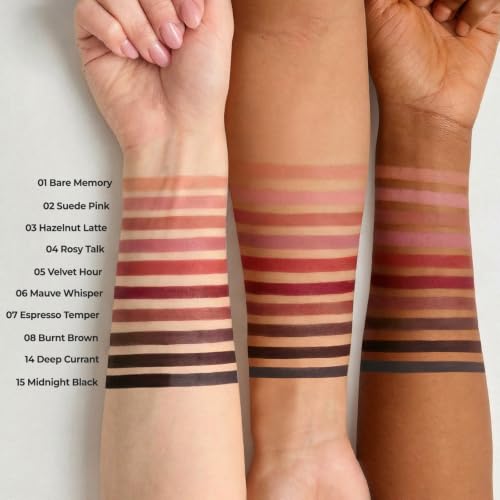 Laka Creamy Matte Lip Liner #02 Suede Pink Waterproof & Smudge-Proof