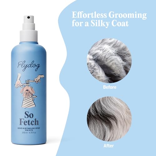 FlyDog Ultimate Grooming Kit: Detangler Spray & Dematting Brush