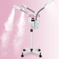 Professional 3-in-1 Facial Steamer with 5X Magnifying Lamp & Wheels