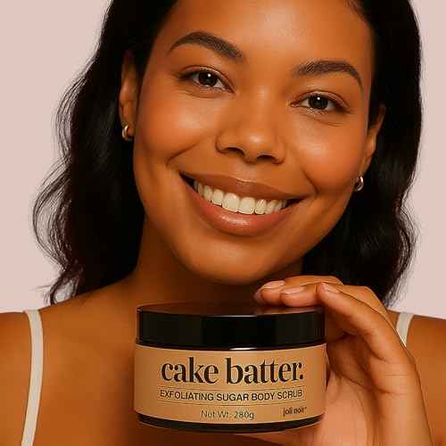 Cake Batter Sugar Body Scrub ? Sweet Vanilla & Caramel Notes -Exfoliating & Moisturizing Body Polish for Smooth, Glowing Skin ? Gently Removes Dead Skin & Dryness ? Infused with Natural Oils