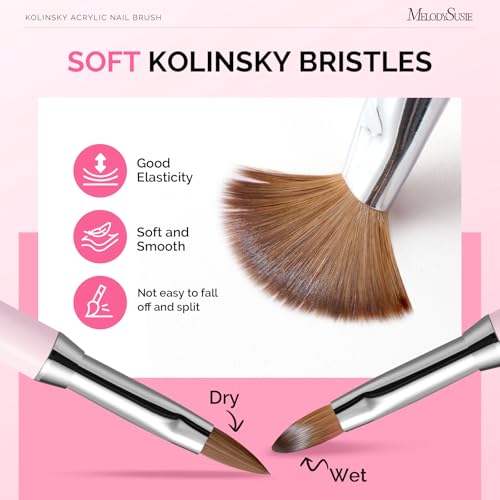 MelodySusie Professional 3D Kolinsky Acrylic Nail Brush #2