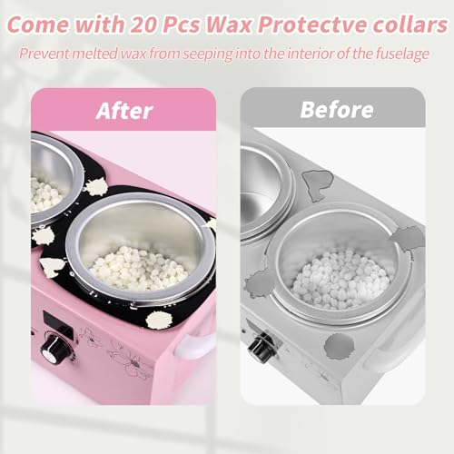 Double Wax Warmer Machine, Yofuly Professional Digital Waxing Kit for Women Hair Removal, Electric Hard Wax Pot Heater with Sticks and Collars for Home Spa Beauty Salon Esthetician Use