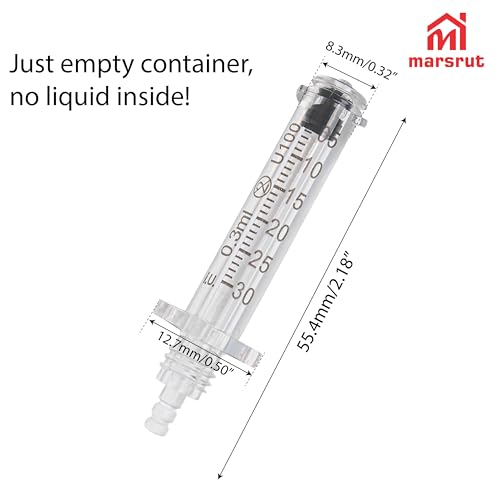 20Pcs 0.3ml Empty Dropper Bottles White Plastic Ampoules