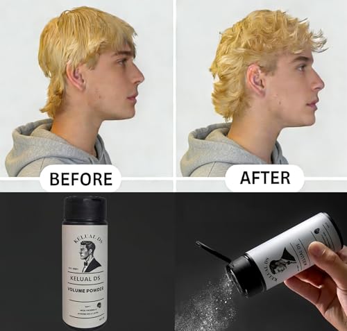KELUAL DS Hair Texture Powder for Men - 1 Pack, Volumizing, Strong Hold, Non-Greasy Finish