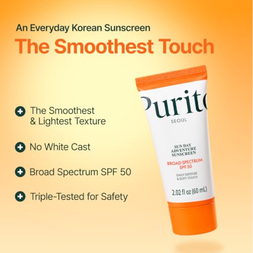 PURITO Korean SPF 50 Sunscreen – Lightweight & No White Cast