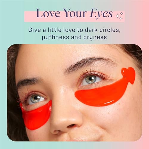 SpaLife Heart-Shaped Hydrogel Undereye Mask | Anti-Aging & Hydrating Hydrogel Undereye Patches for Puffy Eyes, Wrinkles & Dark Circles | 24 Total Patches | Valentine's Day Gifts for Women