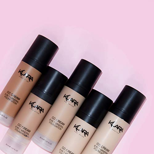 Klara Cosmetics CC Cream Foundation Medium long lasting poreless built-in primer with sun protection