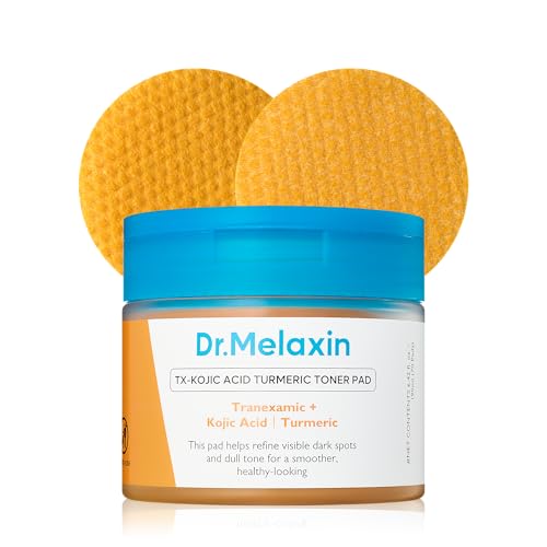 Korean Kojic Acid Turmeric Brightening Toner Pads for Dark Spots - 70 Sheets
