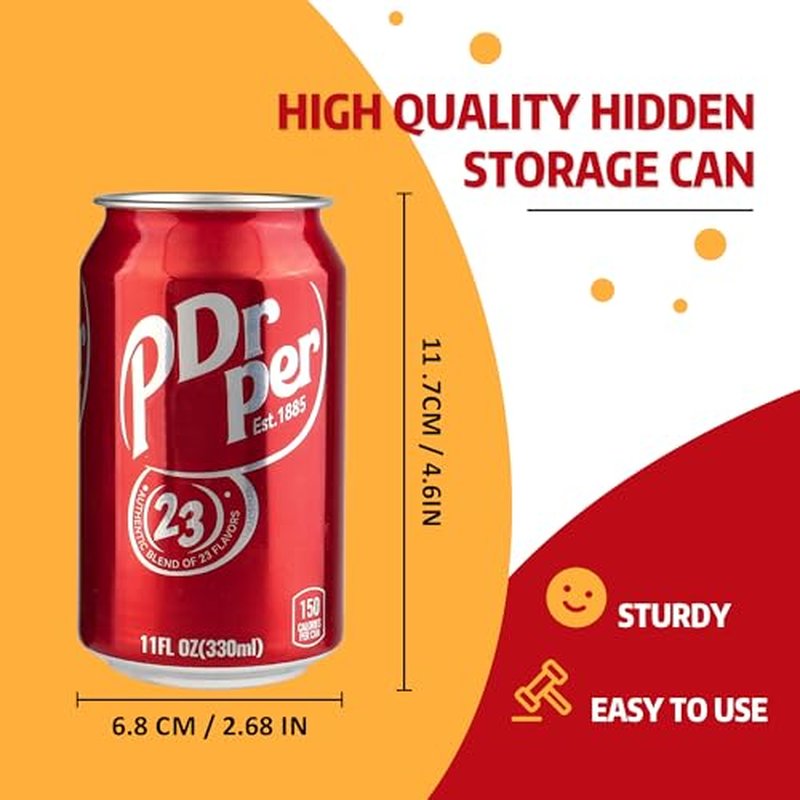 Fake Soda Can Diversion Safe - 11 oz Red Stash Can