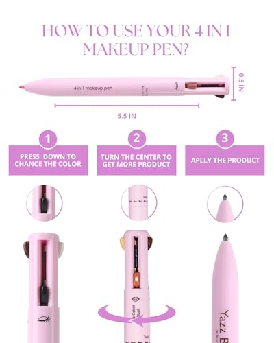 4 in 1 Makeup Pen - Eyeliner, Lip Liner, Eyebrow & Highlighter