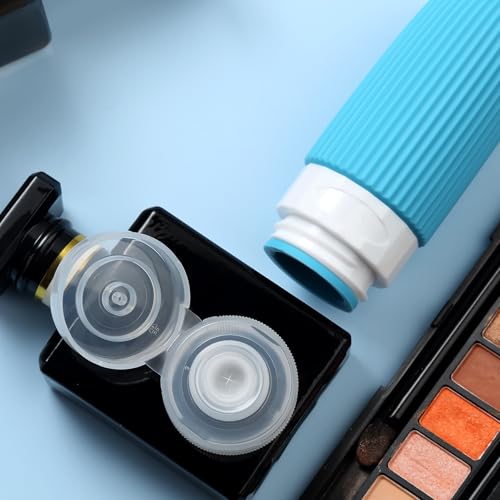 Mrsdry TSA-Approved 2oz Leak-Proof Refillable Travel Bottles Set with Toiletry Bag