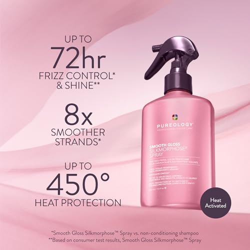 Pureology Smooth Gloss Silkmorphose Hair Spray 7.8 Oz Frizz Control & Shine