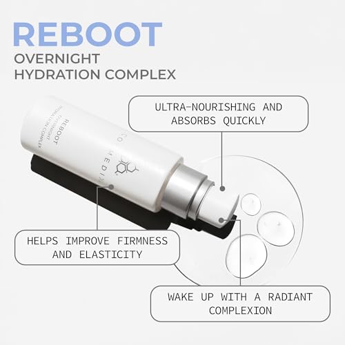 COSMEDIX Reboot Overnight Face Serum with Hydration Complex - Lightweight Anti-Aging Probiotic-Packed Facial Serum for Fine Lines, Wrinkles & Uneven Skin - Moisturizing Night Serum for All Skin Type