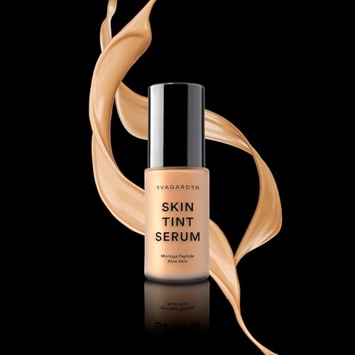 EVAGARDEN Skin Tint Serum - 34 Cream - Liquid Foundation Makeup - Tinted Foundation with SPF 25 - Water-Resistant Cream Foundation Make Up - 1 oz