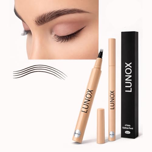 LUNOX 4-Tip Microblading Eyebrow Pen - Long-Lasting