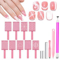 15-Piece Cat Eye Nail Magnet Set for Stunning Nail Art