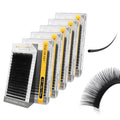 NAGARAKU Eyelash Extensions Classic J B C D N LC LD L DD CC LB Curl 0.03-0.20 Thickness 5-17mm, Matte Black Individual Lashes Professional Supplies for Lash Techs (0.05-J 7-15mm Mix 5 Trays)