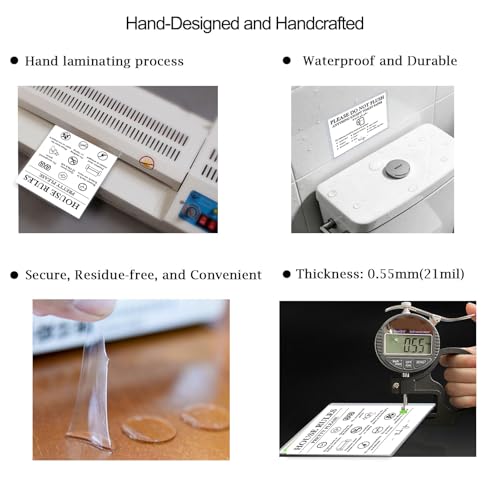 19-Pack Airbnb Host Essentials Sign Bundle - Waterproof & Writable