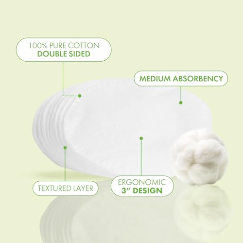 Intrinsics Premium 3" Cotton Rounds - Lint-Free Dual-Sided Pads (100 Count)
