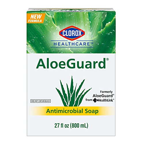 Clorox Healthcare AloeGuard Antimicrobial Soap, 27 Fl Oz Antimicrobial Hand Soap Pouch in Box | Antimicrobial Hand Soap Washes Germs on Skin | AloeGuard Hand Soap