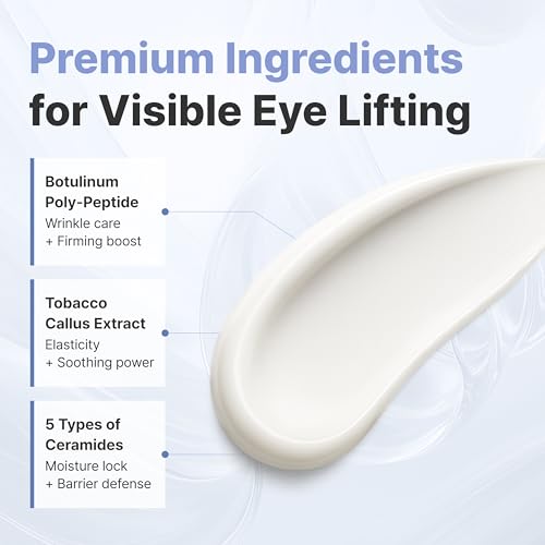 AROCELL Wrinkle Solution Eye Cream 0.5 fl oz ? Korean Under Eye Cream with Collagen & Galvanic Care, Hydrating Moisturizing Eye Moisturizer, Elasticity Boosting, Gentle Non Sticky Daily Eye Care