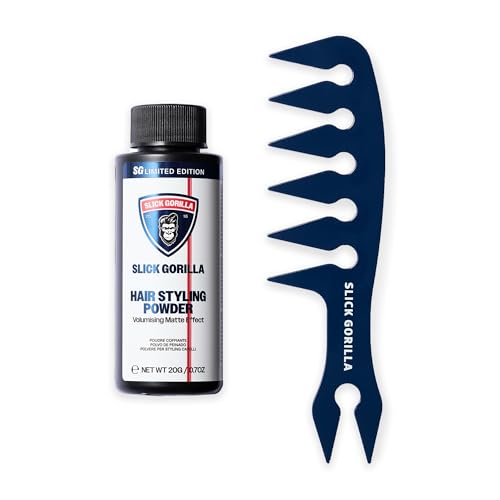 Slick Gorilla Hair Powder & Comb Set | Matte Texture, Root Lift