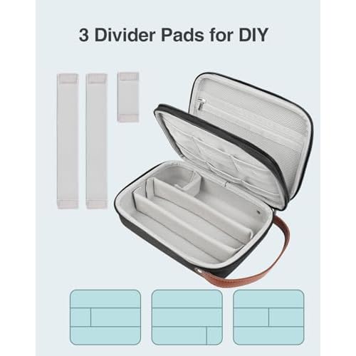 Luxtude Hair Clipper Case Travel, Portable Barber Case Organizer, Sturdy Trimmer Bag, Barber Accessories for Wahl 5Star/Hatteker/Oneisal/Andis Grooming
