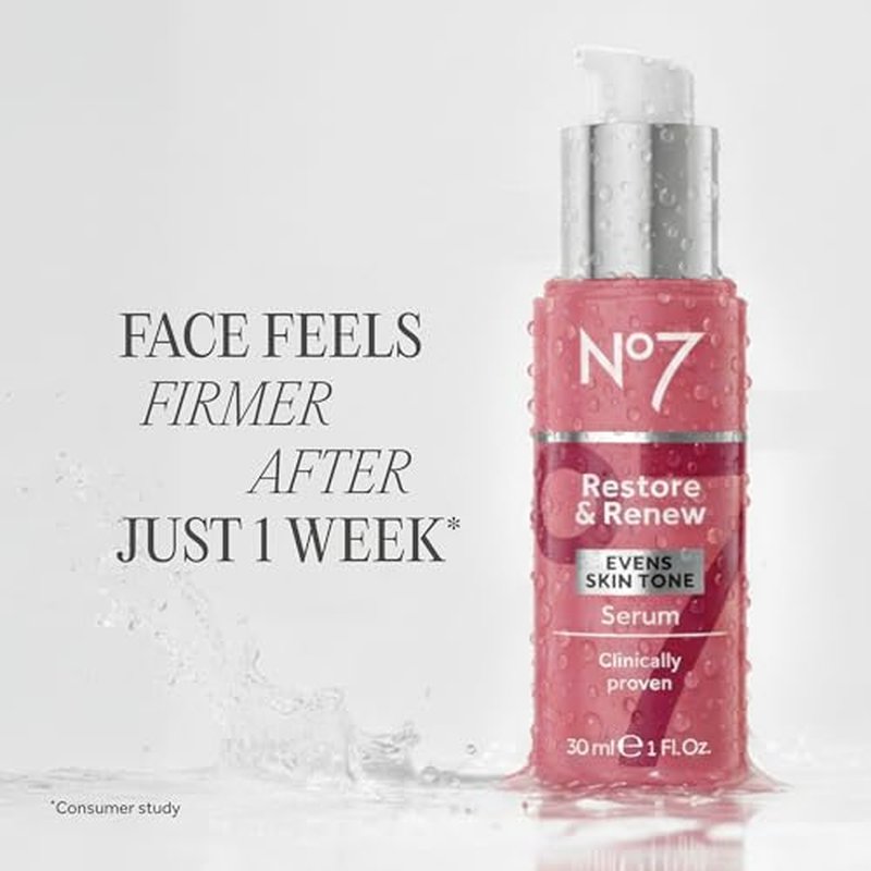 No7 Restore & Renew Face & Neck Serum | Anti-Aging Collagen