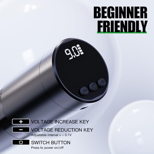 Dragonhawk X3 Tattoo Kit Wireless Beginner Complete Tattoo Gun Machine Kit Lining Shading Practice Skin