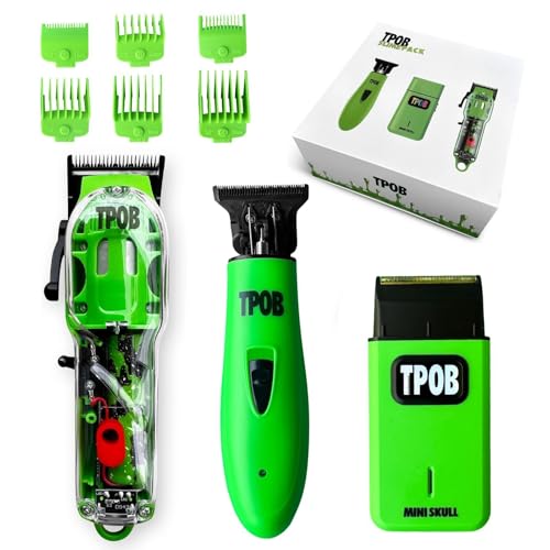 TPOB Slime 2 Barber Hair Clippers with X Fade Blade & Trimmer Set