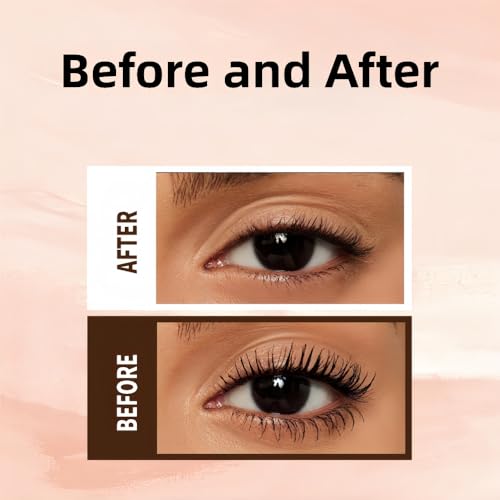 Black Waterproof Mascara with Comb Brush - Volumizing & Smudge-Proof