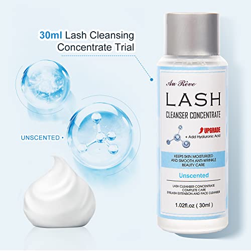 Lash Extension Shampoo Concentrate 30ml with Hyaluronic Acid