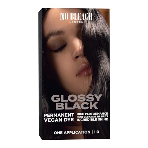 Bleach London Glossy Black Permanent Hair Dye Kit