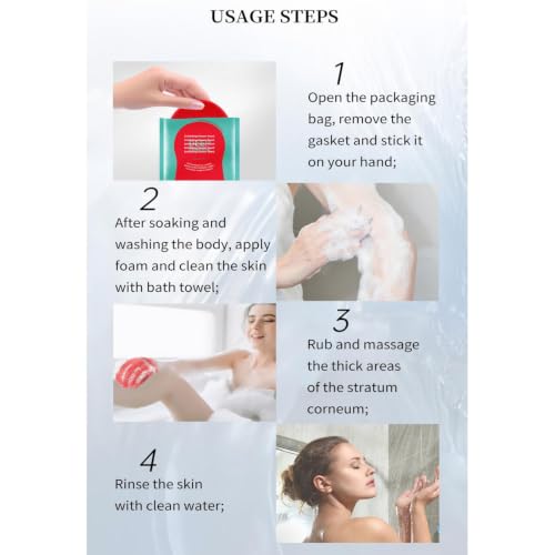 Exfoliating Shower Gloves 5 Pack - Dual Texture Bath Scrubber