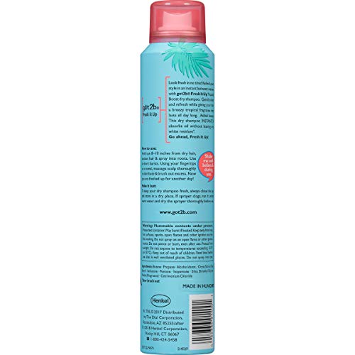 Got2b Fresh It Up Dry Shampoo, Tropical Boost, 4.3 Ounces