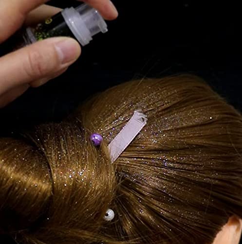 Light Blue Holographic Glitter Spray - Hair & Body Makeup