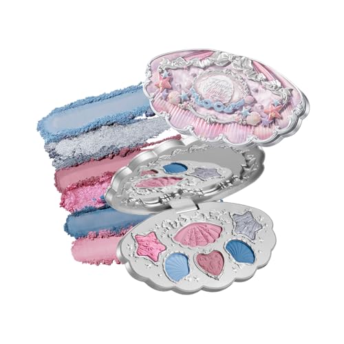 Flower Knows Shell's Jewel 6-Color Eyeshadow Palette – Mermaid's Tears
