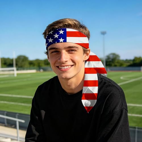 National Flag Head Scarf - 27.5 Inch Silk Hair & Face Wrap for Men & Women