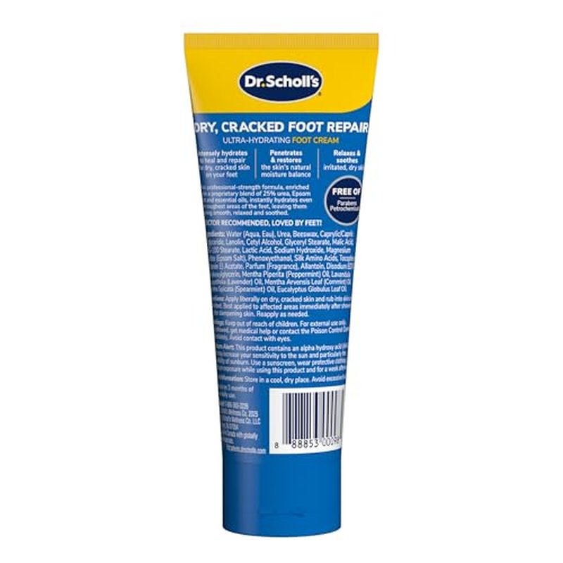 Dr. Scholl's Ultra-Hydrating Foot Cream with 25% Urea, 3.5 oz